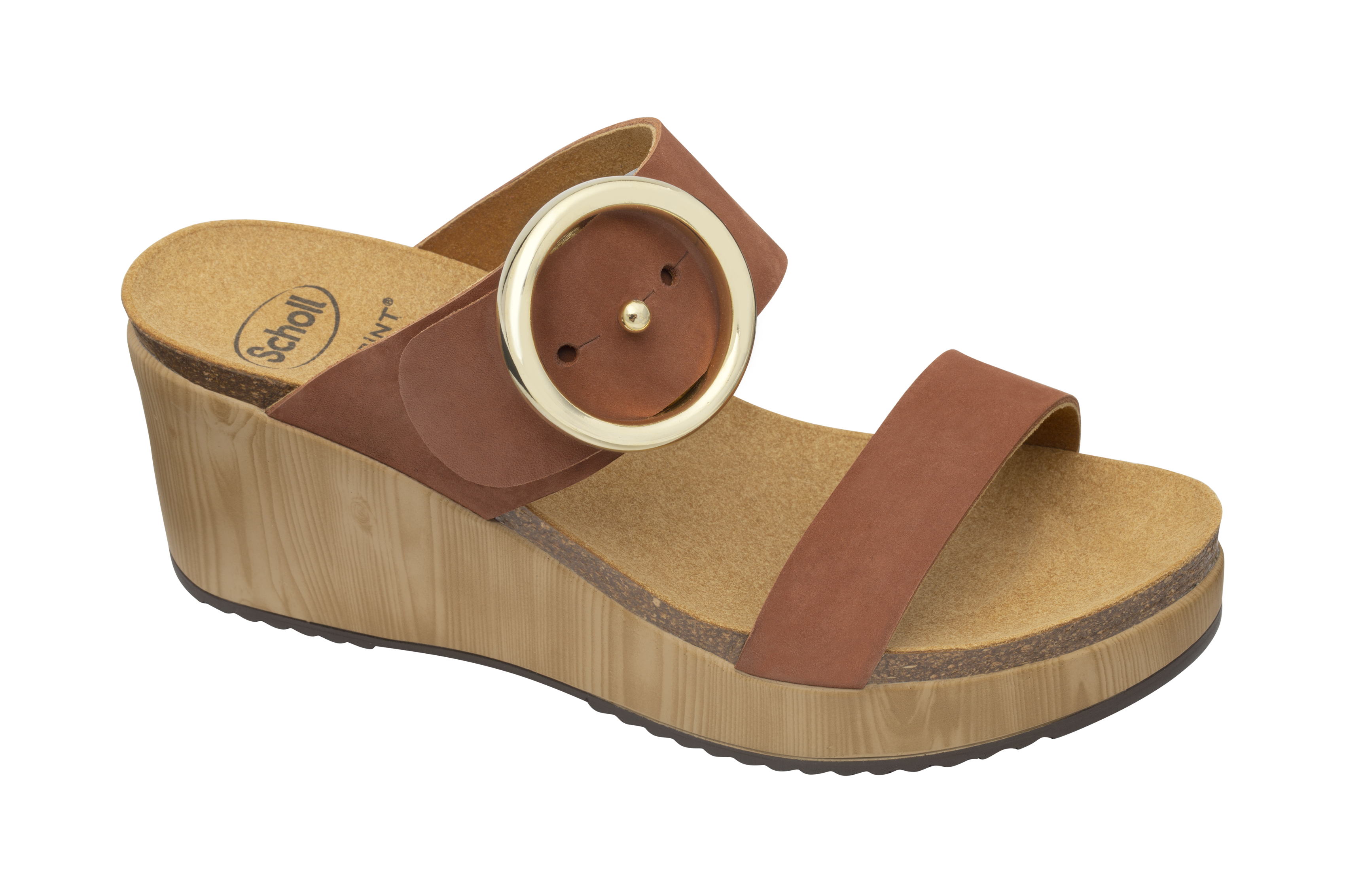 Scholl Malibu Wedge Cognac