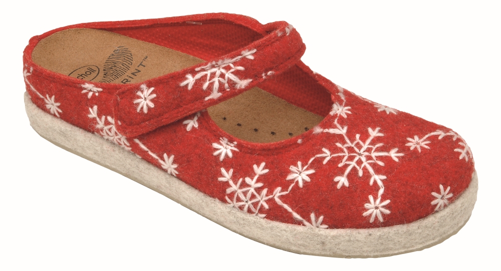 Scholl Tahina Snow Rød/Beige 35